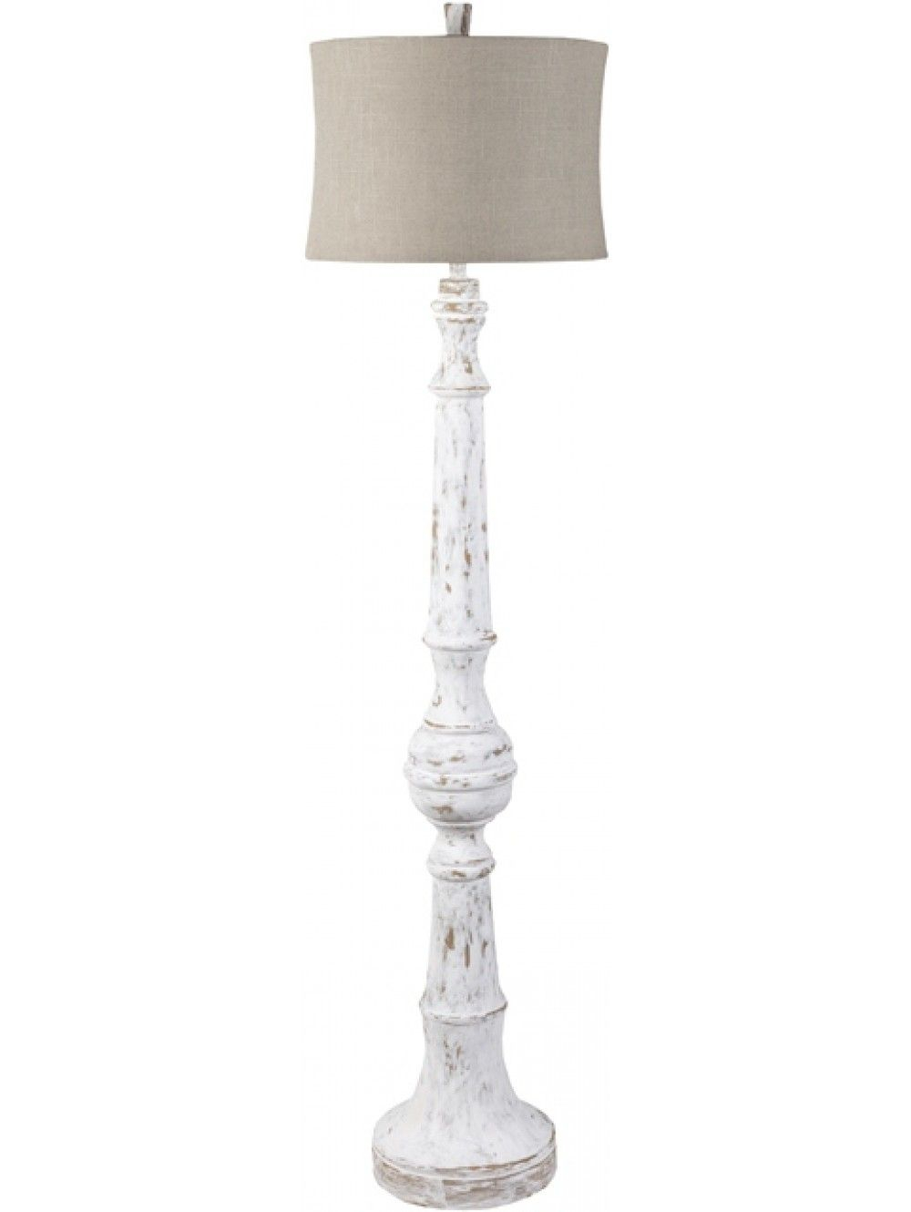 Keely Floor Lamp Distressed White White Floor Lamp for proportions 1000 X 1330