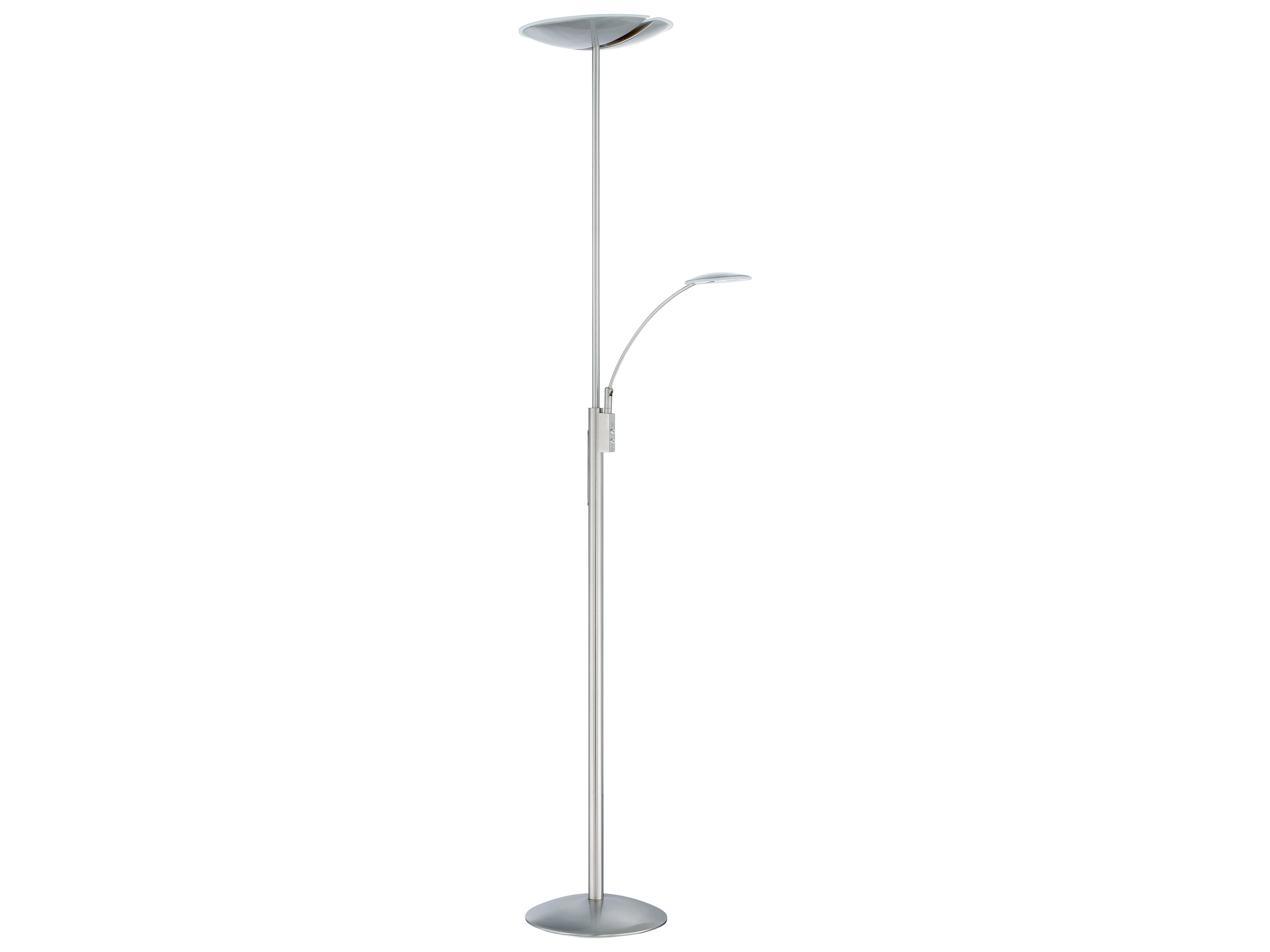 Kendal Lighting Splitz Satin Nickel Led Floor Lamp intended for sizing 7248 X 5437