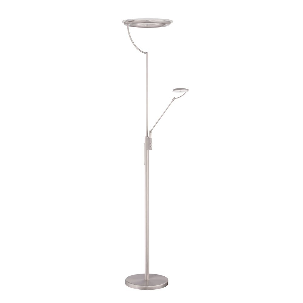 Kendal Tc4089 Sn Europa Satin Nickel Floor Lamp throughout dimensions 1000 X 1000