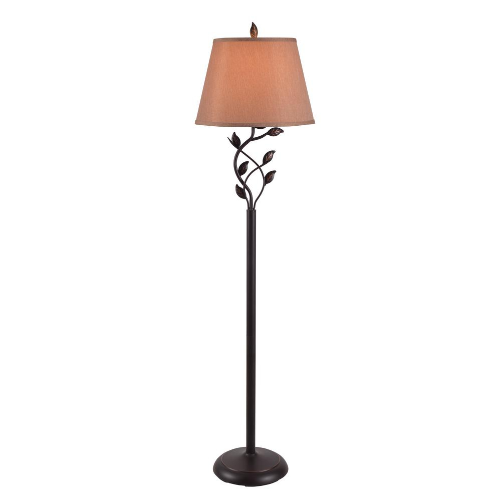 Kenroy Home Ashlen 59 In Oil Rubbed Bronze Floor Lamp in measurements 1000 X 1000