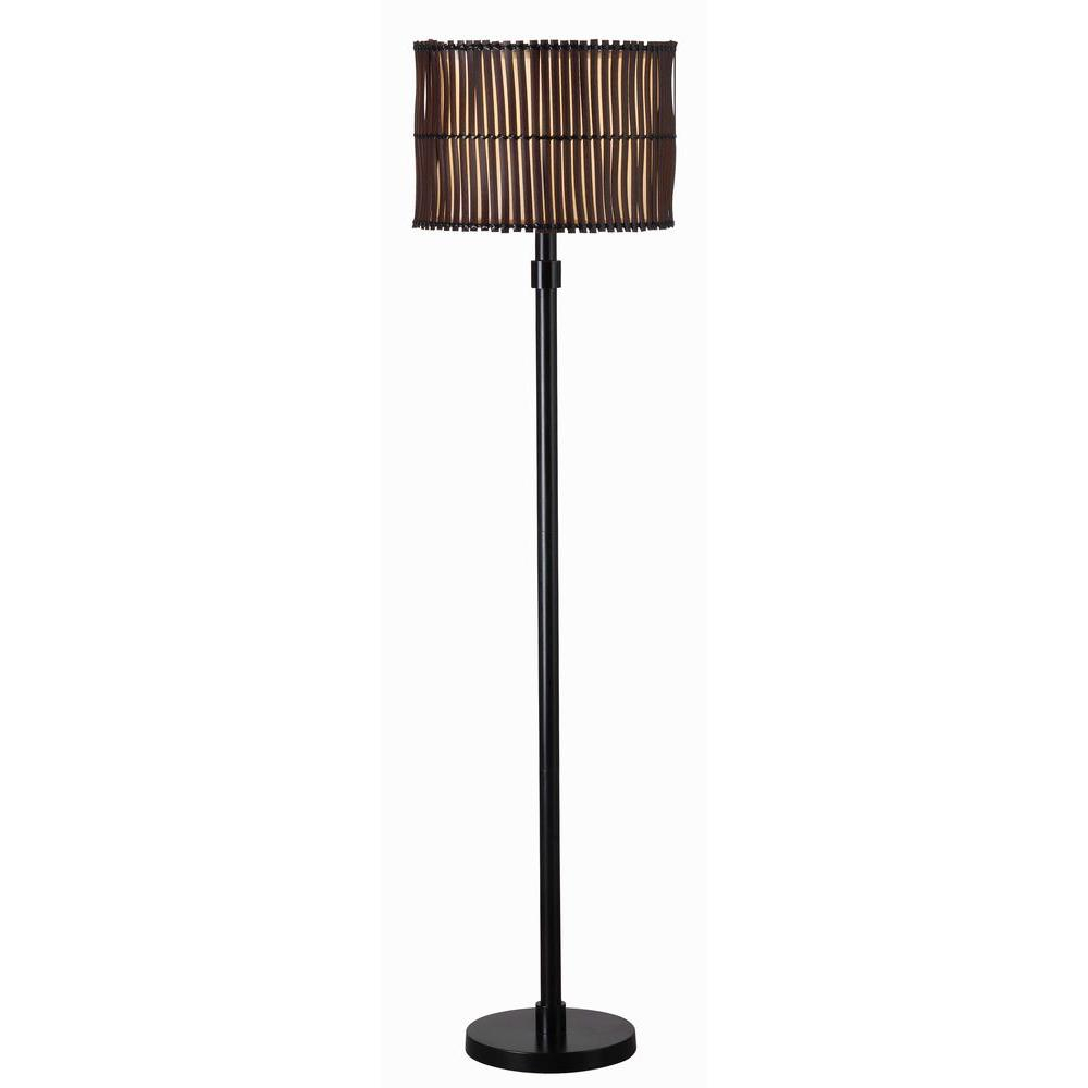 Kenroy Home Bora 59 In Bronze Outdoor Floor Lamp with proportions 1000 X 1000