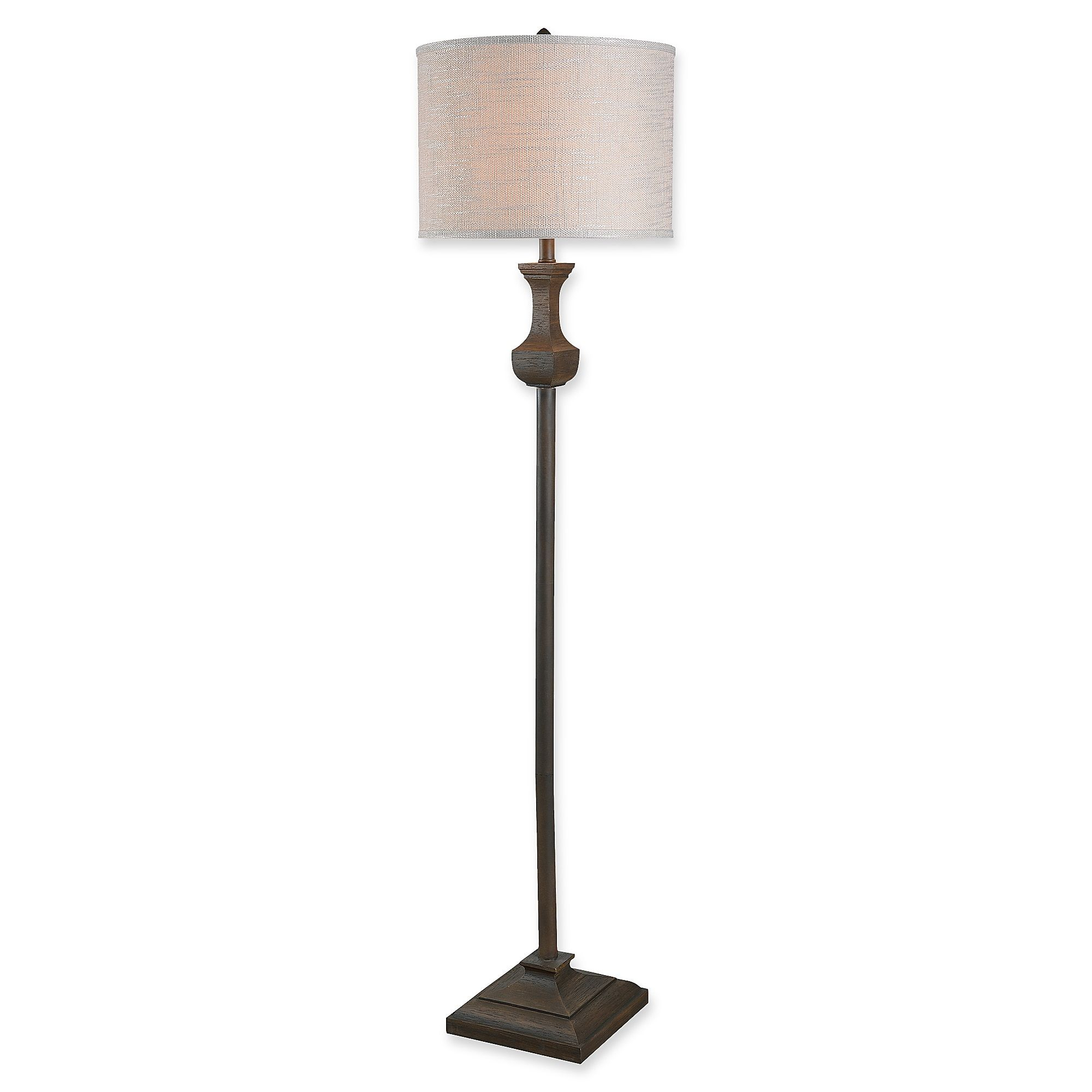 Kenroy Home Brookfield Floor Lamp In Driftwood Bed Bath throughout proportions 2000 X 2000