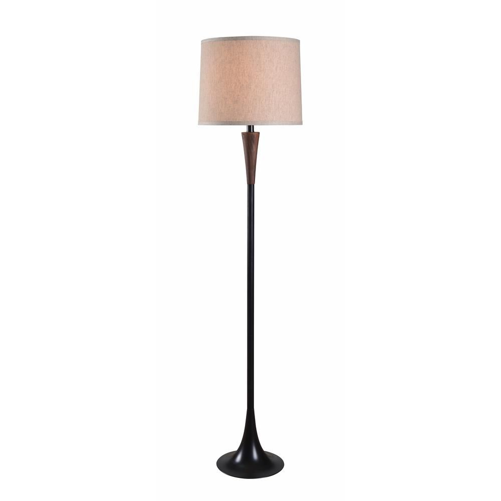 Kenroy Home Cecelia 60 In Bronze Floor Lamp With Creme in dimensions 1000 X 1000