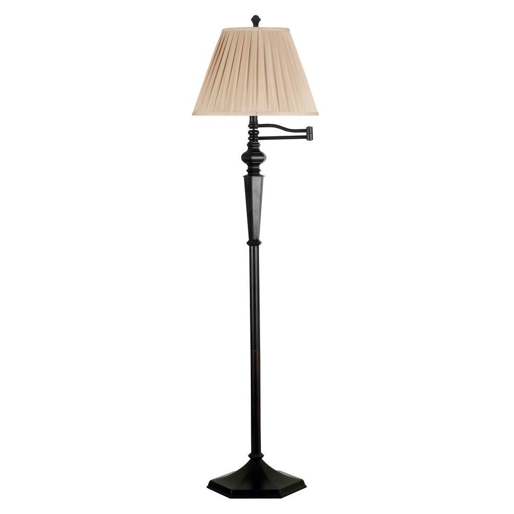 Kenroy Home Chesapeake 61 In Oil Rubbed Bronze Swing Arm Floor Lamp for dimensions 1000 X 1000