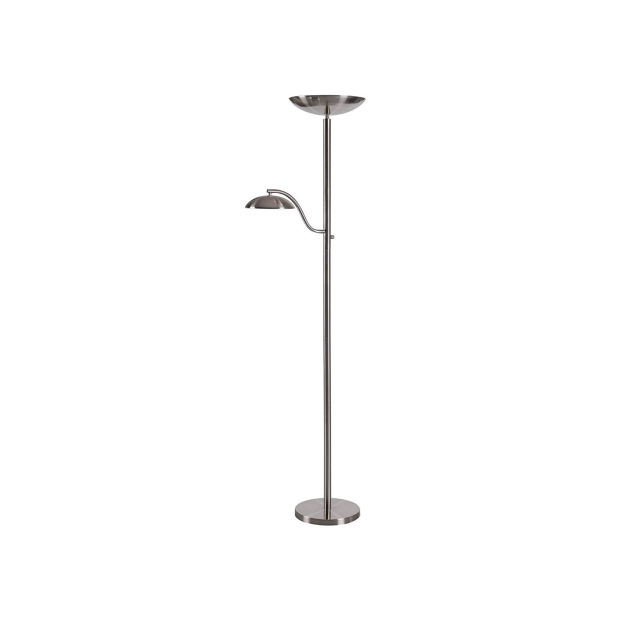 Kenroy Home Crescent 2 Light Torchiere Floor Lamp Grey for size 2000 X 2000