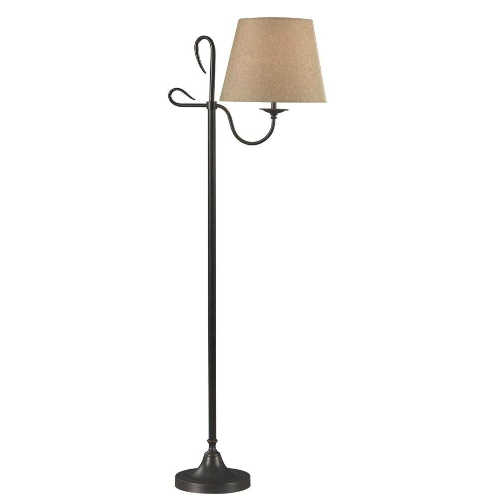 Kenroy Home Cromwell 60 In Golden Flecked Bronze Floor Lamp throughout proportions 1000 X 1000