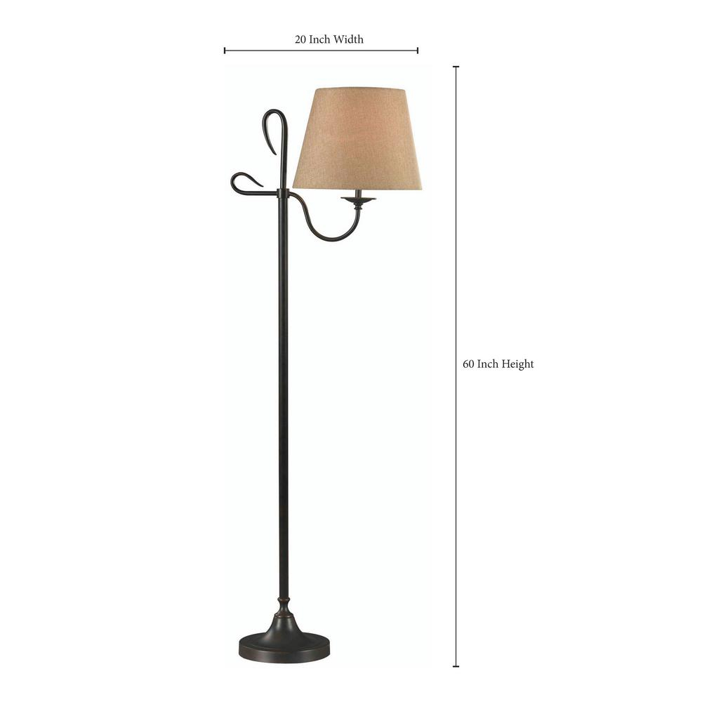 Kenroy Home Cromwell 60 In Golden Flecked Bronze Floor Lamp throughout size 1000 X 1000