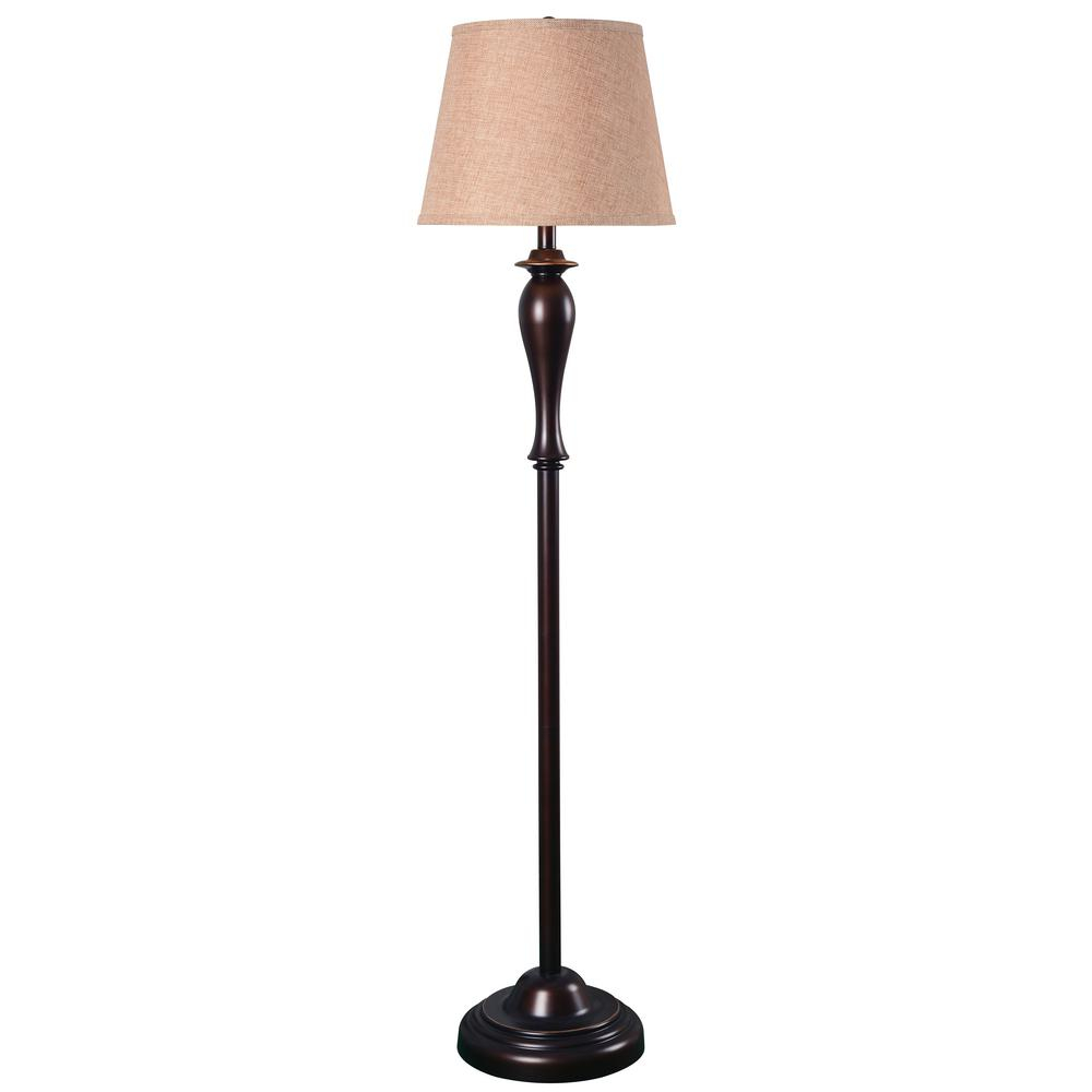 Kenroy Home Meika 58 In Floor Lamp With Gold Tapered Shade regarding sizing 1000 X 1000