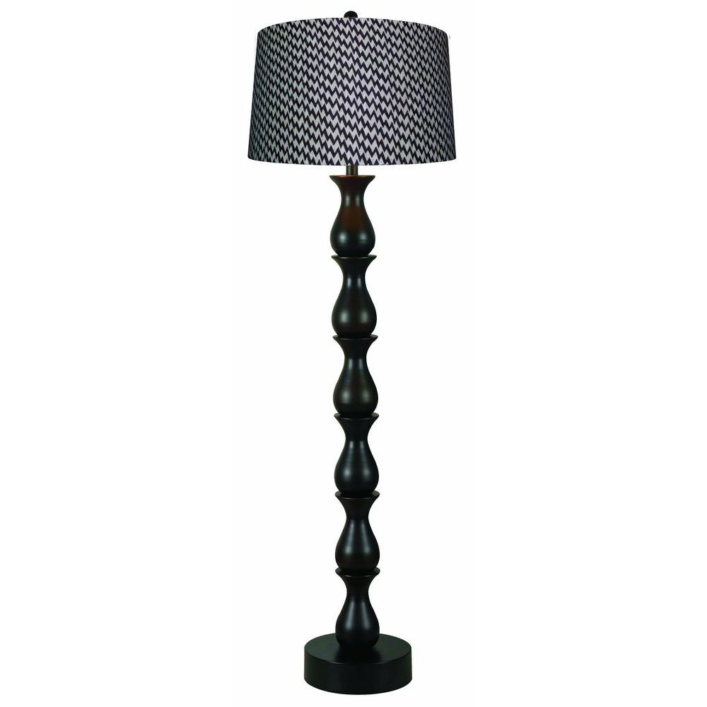 Kenroy Home Rumba 58 In Oil Rubbed Bronze Floor Lamp pertaining to proportions 1000 X 1000