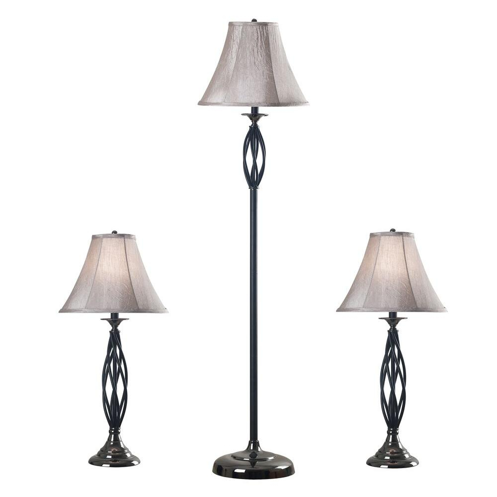Kenroy Home Sperry 28 In Bronze 2 Table And 1 Floor Lamp Set with regard to dimensions 1000 X 1000
