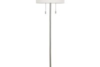 Kenroy Home Stowe 2 Light 61 In Brushed Steel Floor Lamp regarding measurements 1000 X 1000