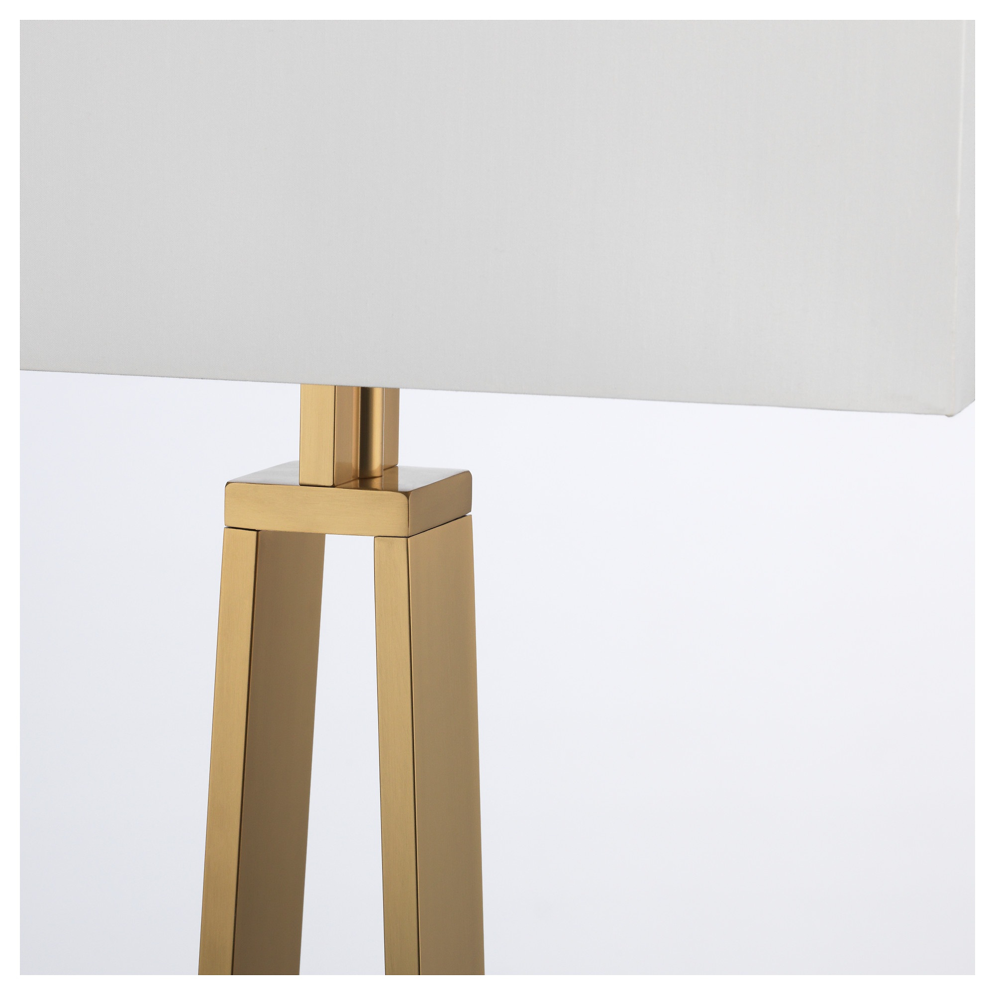 Klabb Floor Lamp Off White Brass Colour intended for proportions 2000 X 2000