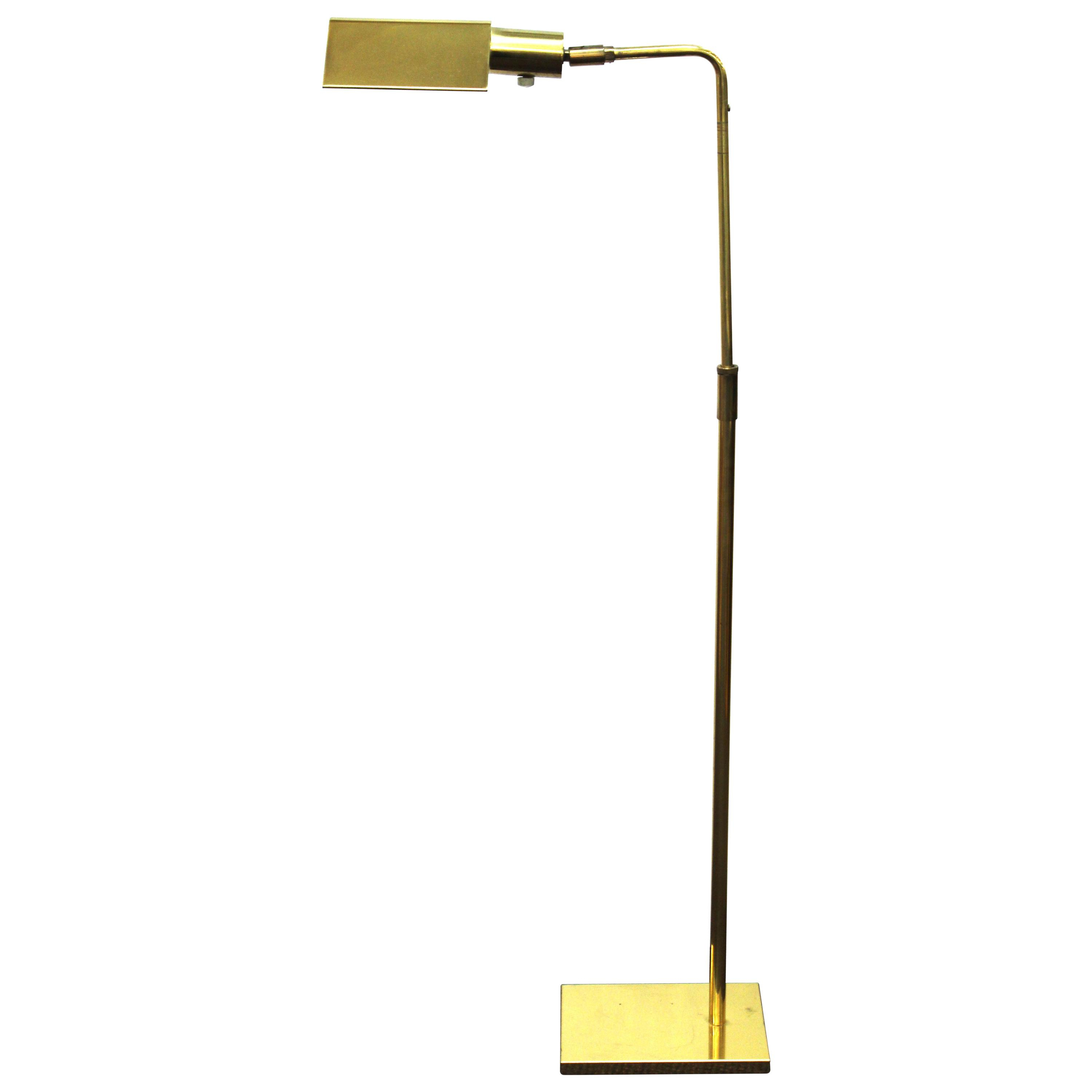 Koch Lowy Mid Century Modern Brass Pharmacy Floor Lamp inside measurements 3000 X 3000