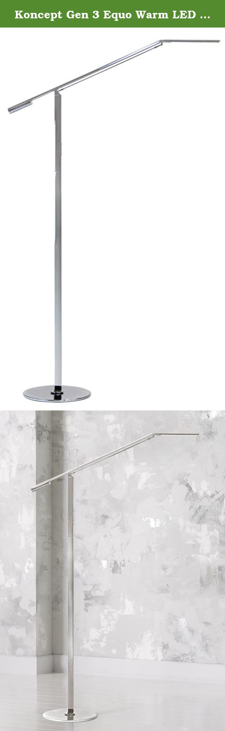 Koncept Gen 3 Equo Warm Led Modern Floor Lamp Chrome The in size 736 X 2390