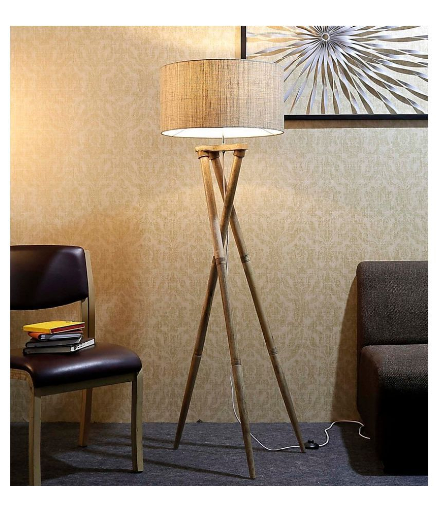 Kraft Vision Kraft Vision Floor Lamps Wood Floor Lamp 137 Cms Pack Of 1 intended for proportions 850 X 995