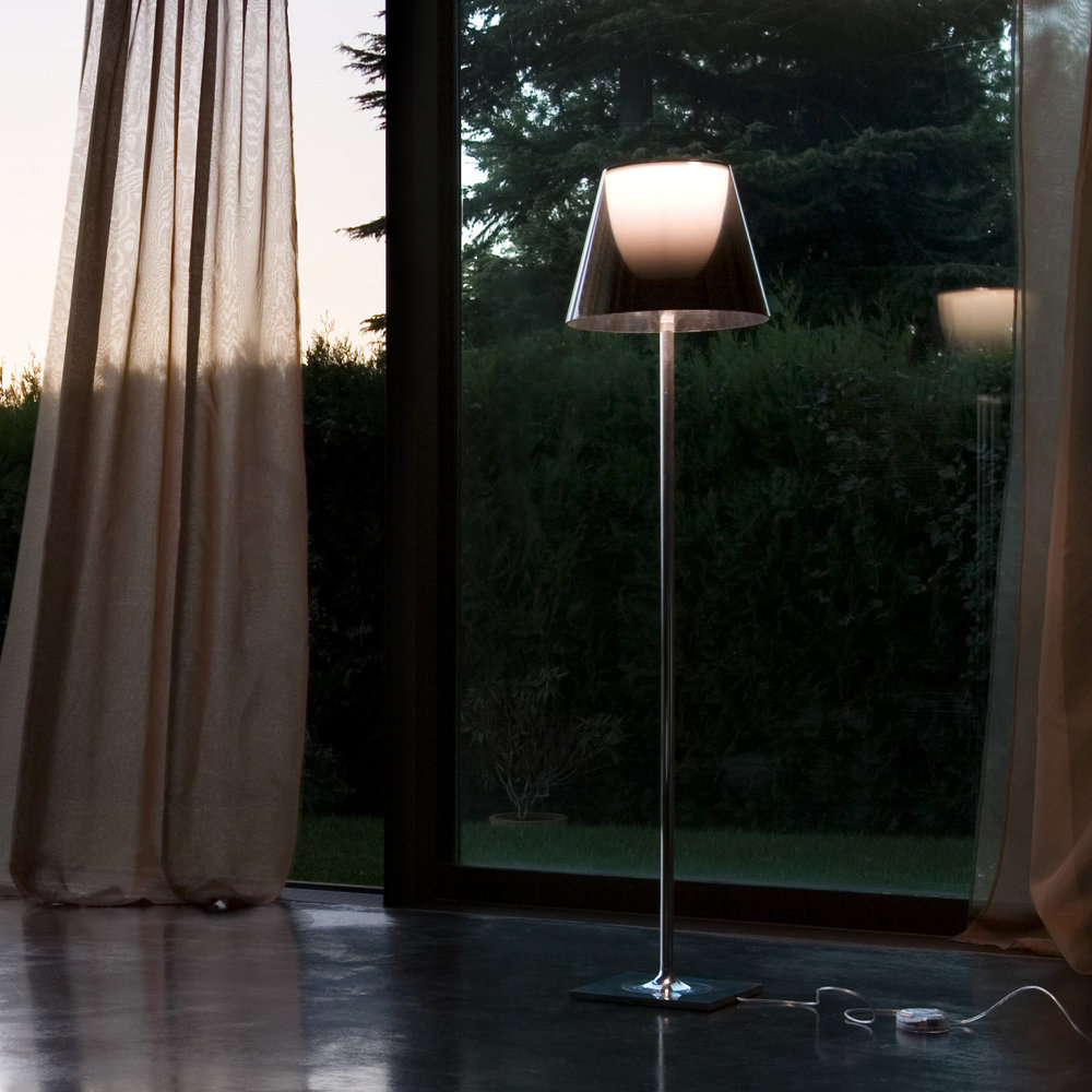 Ktribe F Floor Lamp With Dimmer Aliminized Bronze F2 for proportions 1000 X 1000