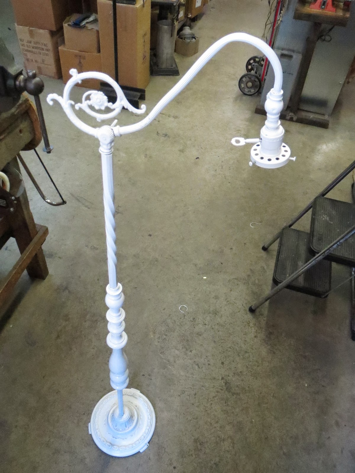 Lamp Parts And Repair Doctor Painted White Floor With pertaining to sizing 1200 X 1600