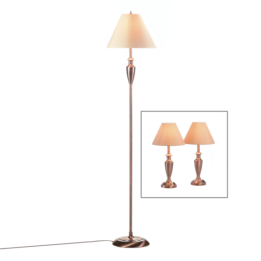 Lamp Set Of 3 Iron Metal Modern Set Of Lamps For Living in proportions 1000 X 1000