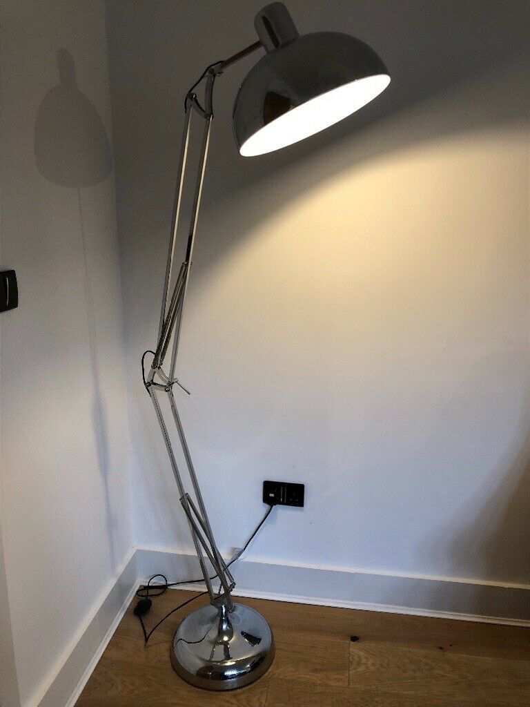 Large Chrome Swing Arm Floor Lamp In Toxteth Merseyside Gumtree within measurements 768 X 1024