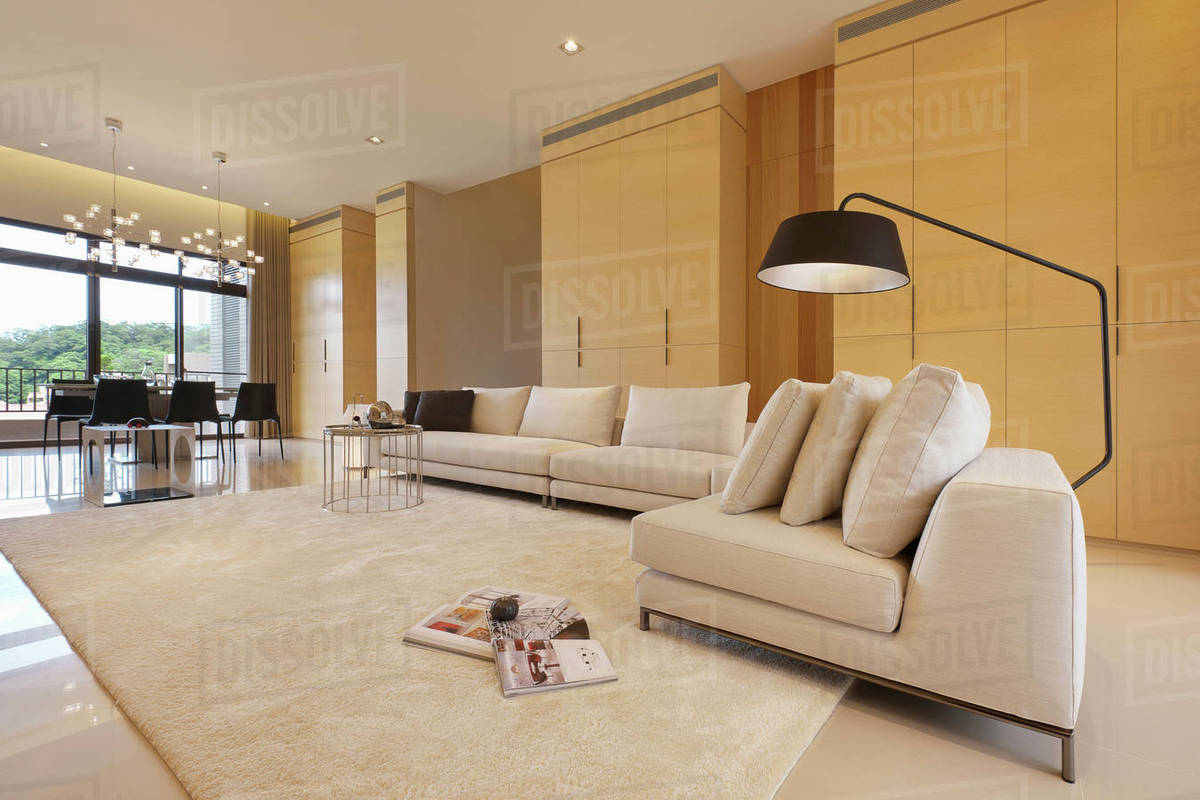 Large Floor Lamp Over Sofa In Modern Home D145203055 regarding dimensions 1200 X 800
