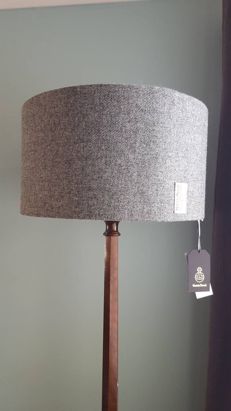 Large Harris Tweed Floor Lampshade Scottish Country Decor with regard to size 747 X 1328