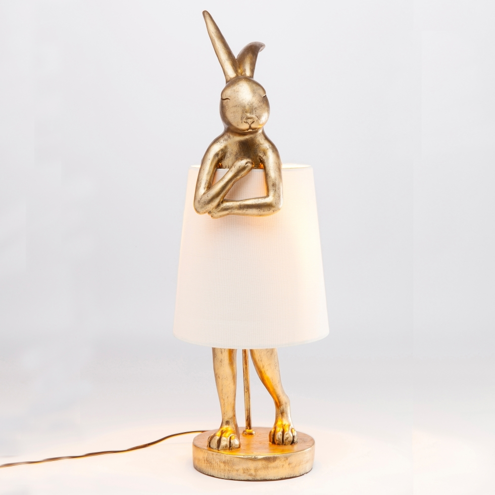 Large Rabbit Table Floor Lamp Gold in size 1000 X 1000
