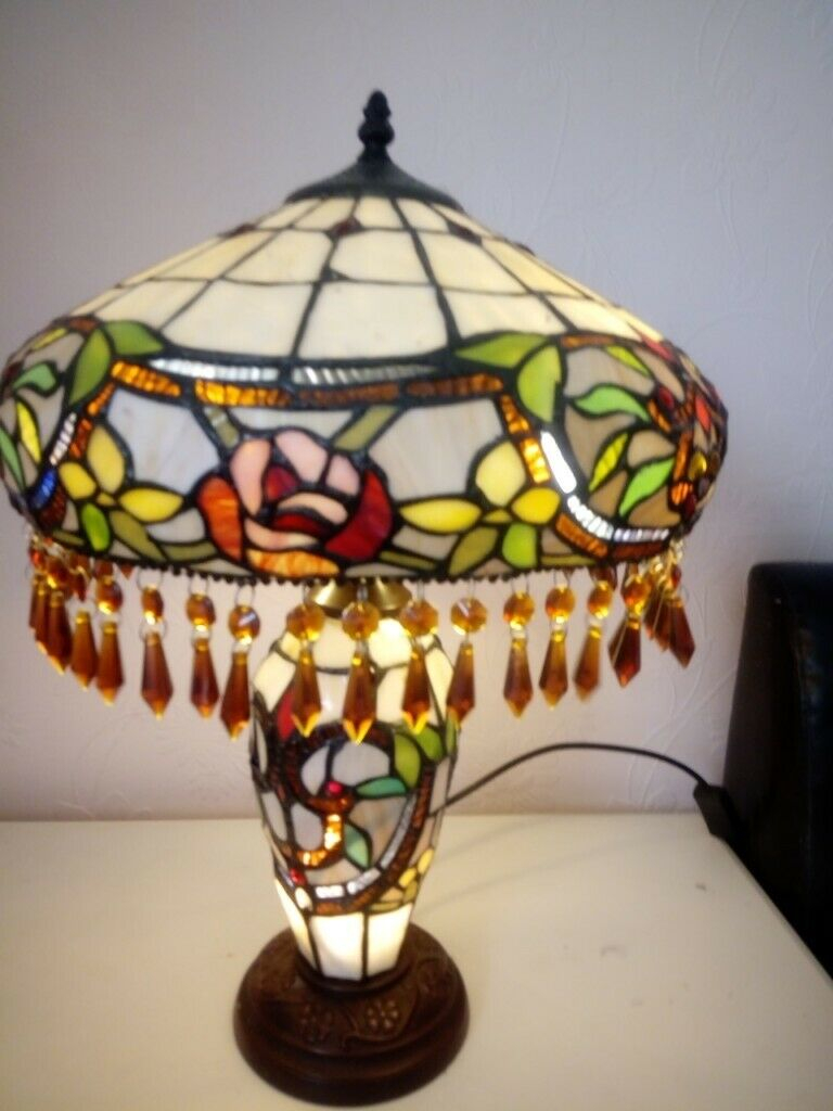 Large Tiffany Style Lamp With Light Up Base Qvc In Sandwell West Midlands Gumtree regarding measurements 768 X 1024