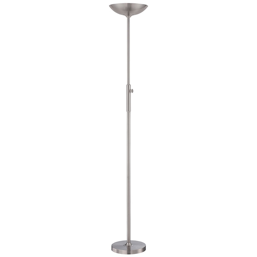 Larissa Led Floor Lamp Polished Steel intended for dimensions 900 X 900