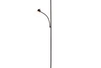 Lavish Home 77 In Black Torchiere Floor Lamp With Reading Light And Heat Resistant Shade with sizing 1000 X 1000