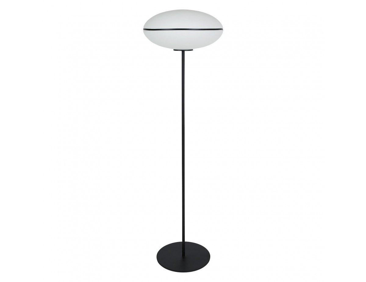 Layton White And Black Glass Floor Lamp for proportions 1200 X 925