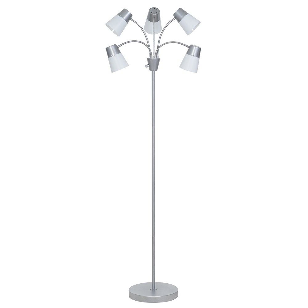 Led Adjustable 5 Head Floor Lamp Multi Bluesilver Room with dimensions 1000 X 1000