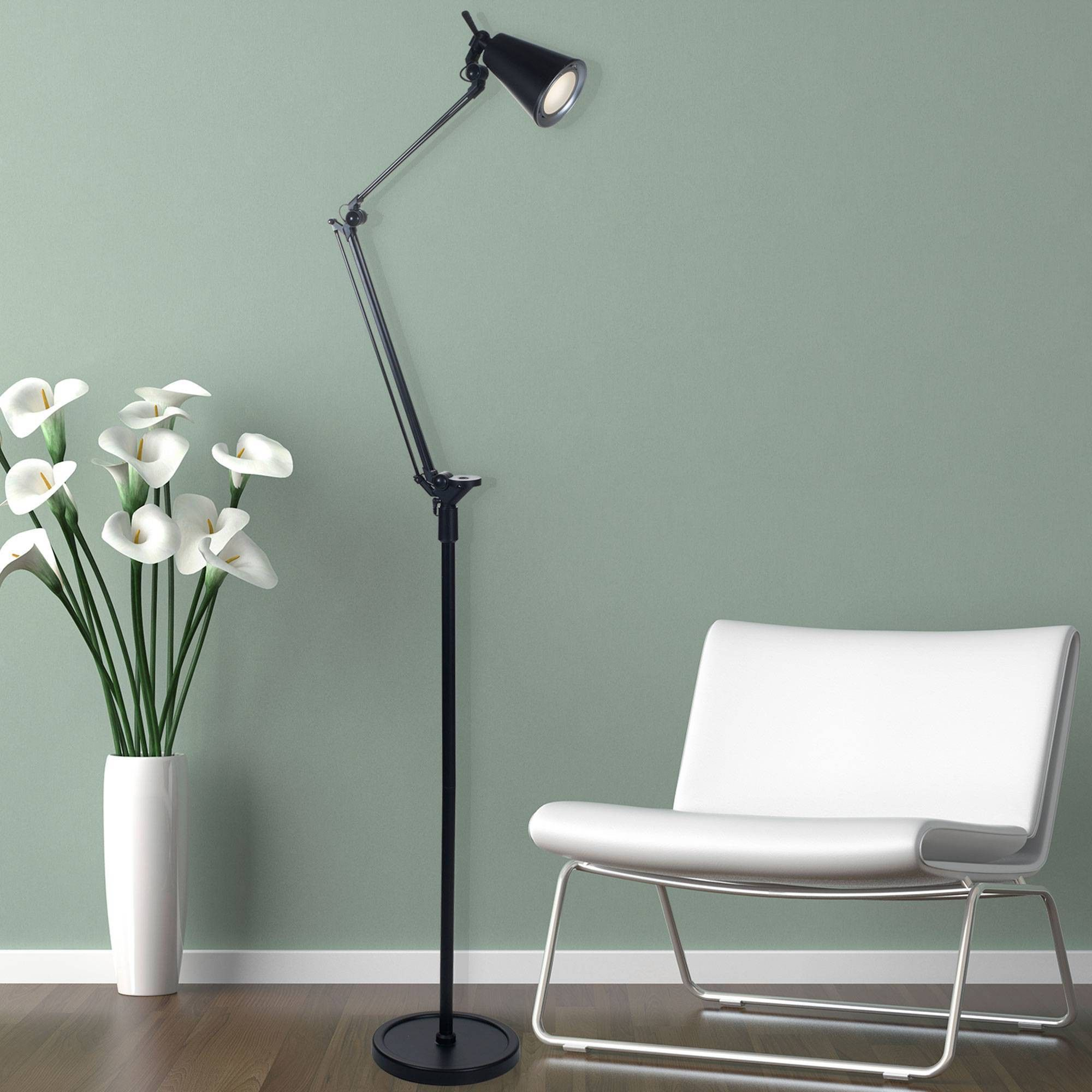 Led Adjustable 6 Foot Floor Lamp Black Includes Energy pertaining to measurements 2000 X 2000