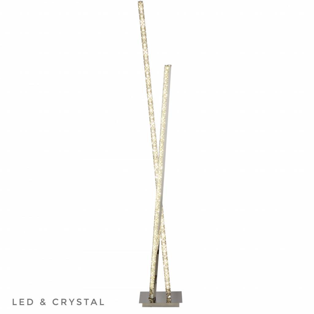 Led Criss Cross Column Crystal Floor Lamp throughout proportions 1024 X 1024