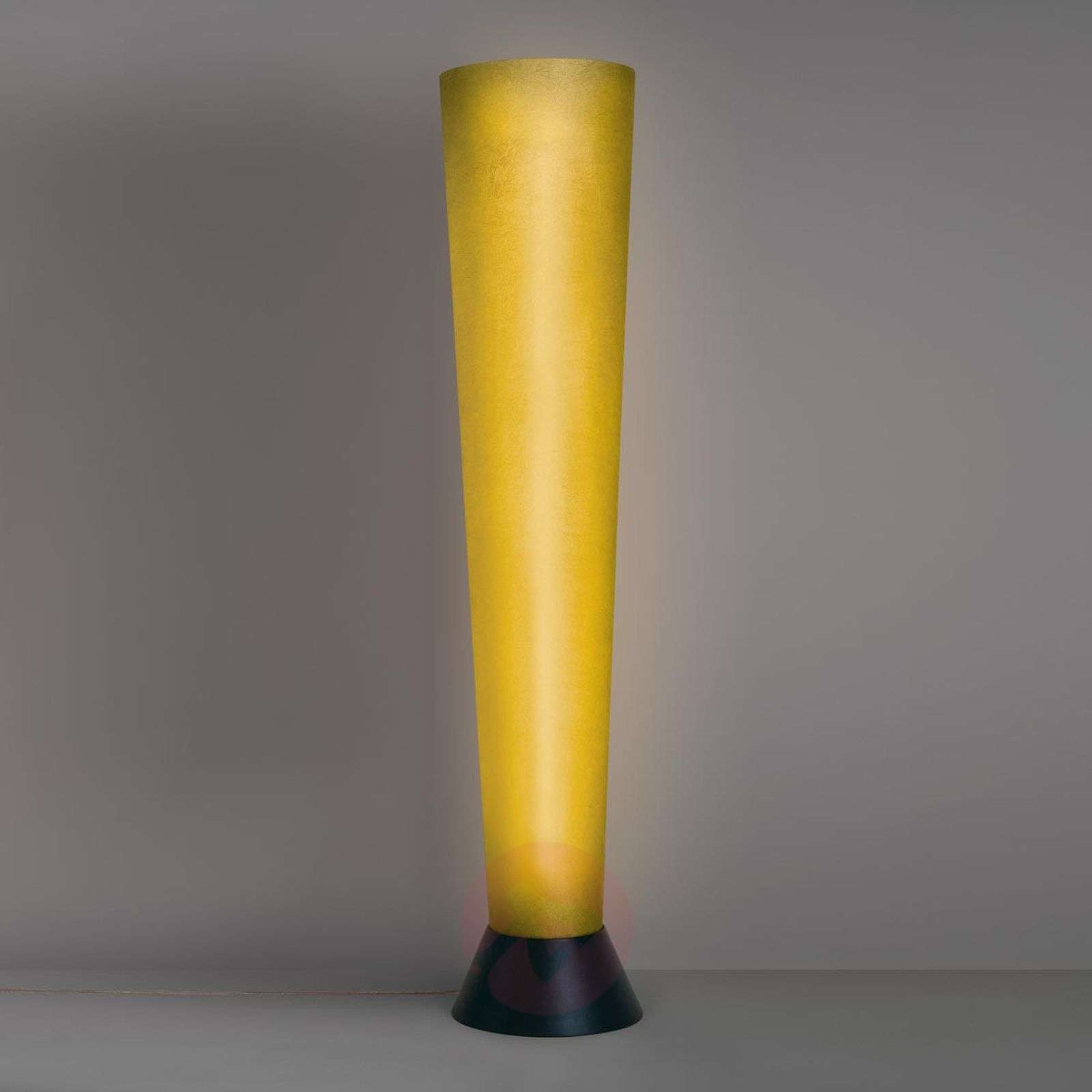 Led Floor Lamp Elios Orange Fibre Glass Lampshade in dimensions 1600 X 1600