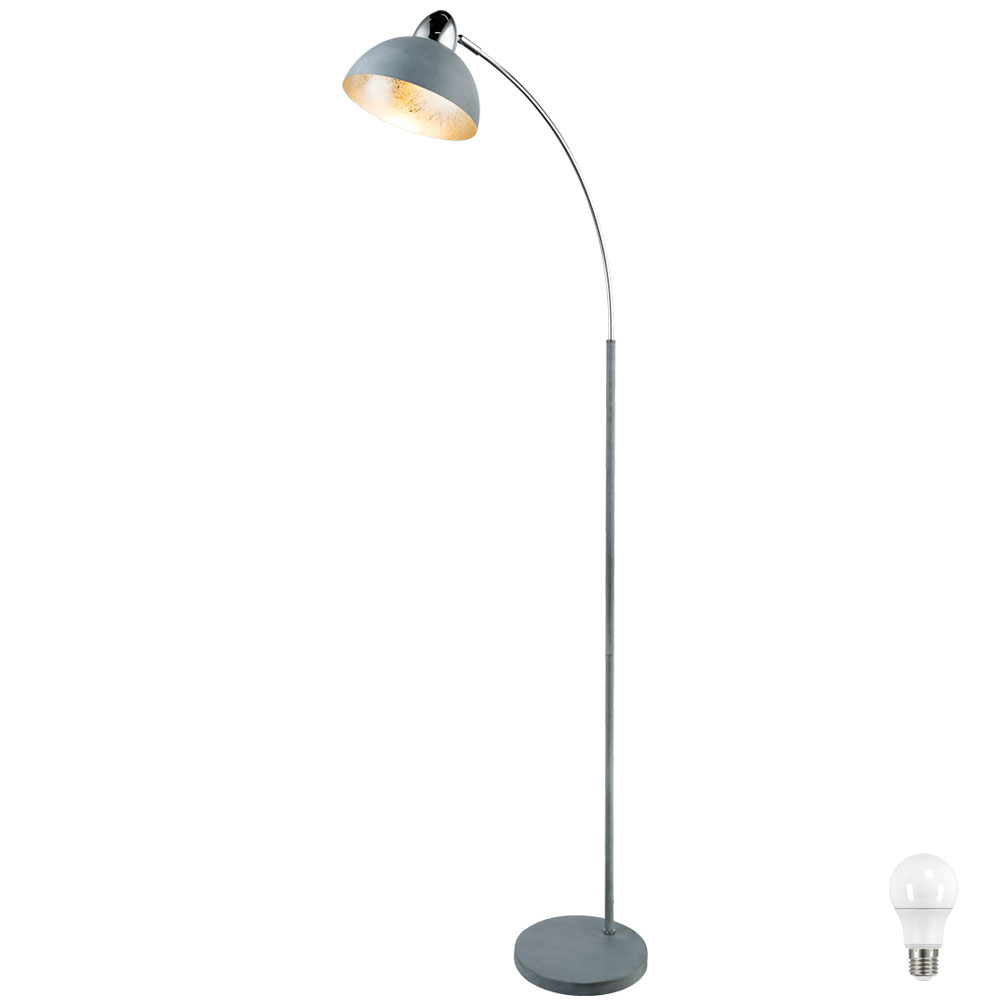 Led Floor Lamp In Gray With Movable Spot Height 155 Cm Anita within dimensions 1000 X 1000