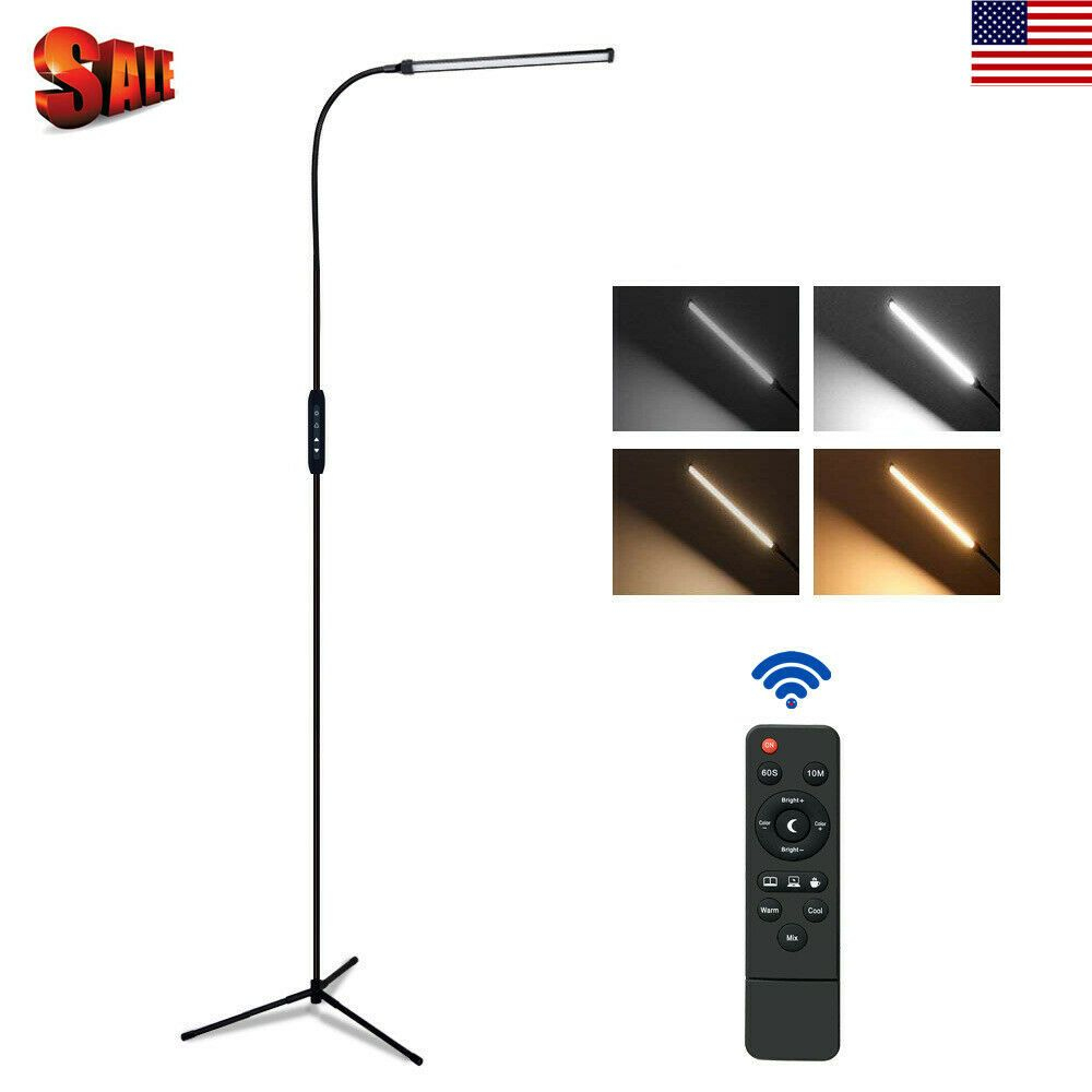 Led Floor Lamp Standing Reading Home Office Dimmable Desk throughout dimensions 1000 X 1000