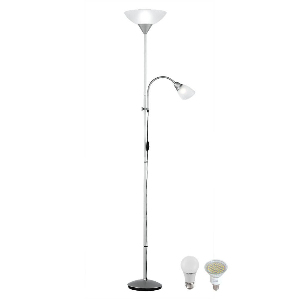 Led Floor Lamp With Adjustable Reading Arm throughout proportions 1000 X 1000