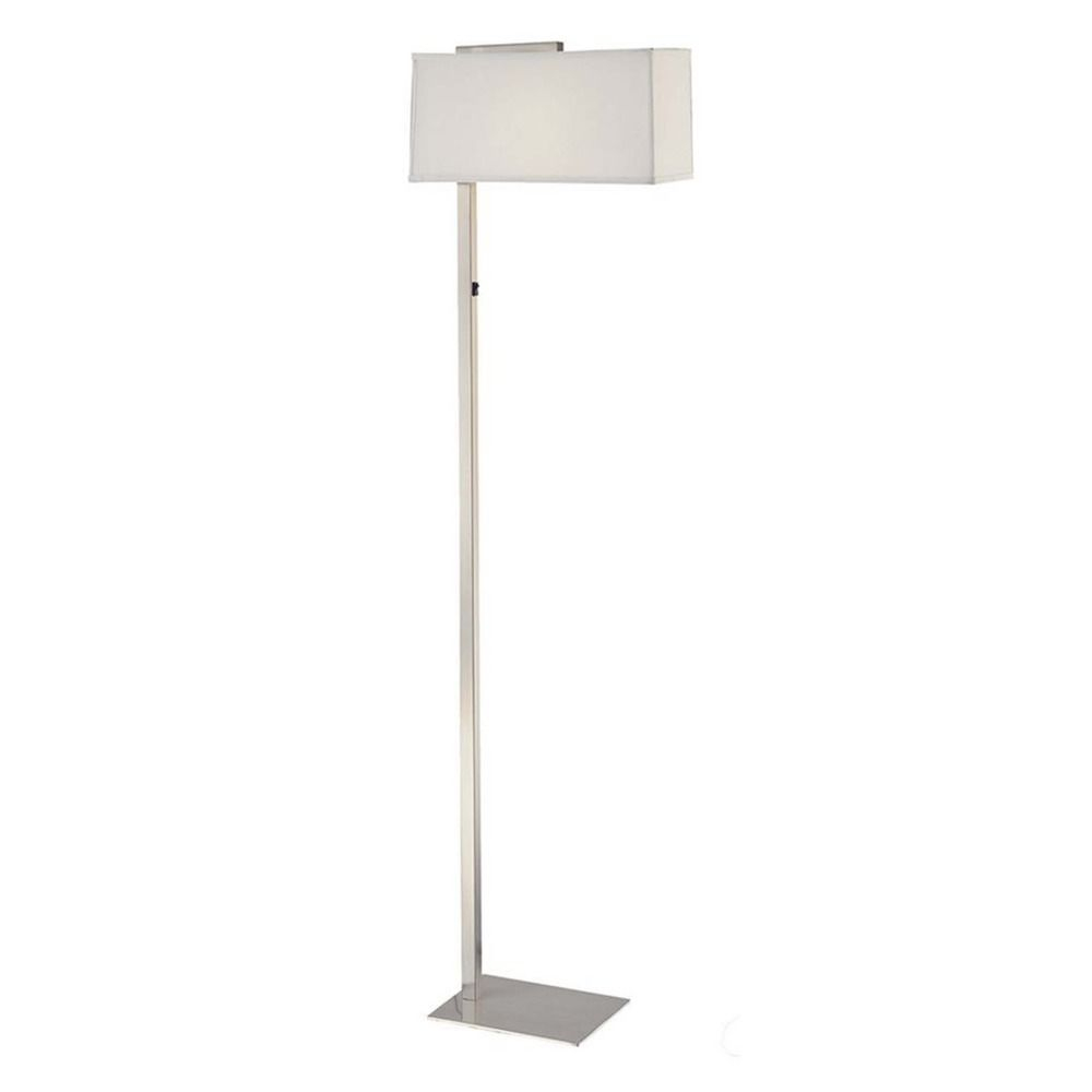 Led Floor Lamp With Rectangular Shade At Destination Lighting in size 1000 X 1000