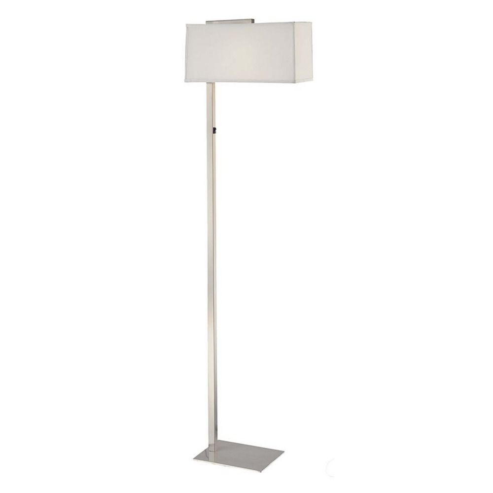 Led Floor Lamp With Rectangular Shade At Destination Lighting with regard to size 1000 X 1000