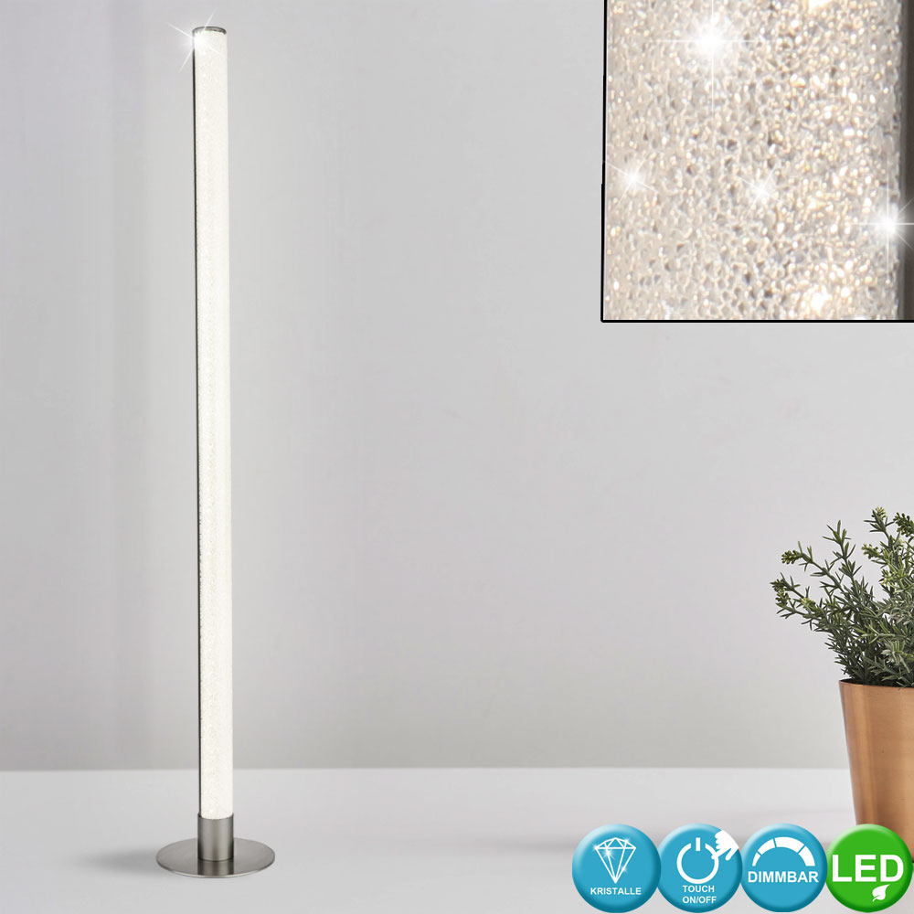 Led Floor Lamp With Touch Dimmer Crystals Height 120 Cm intended for measurements 1000 X 1000