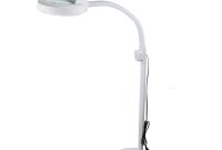 Led Long Arm Lights Flexible Stand Floor Magnifier With 10x for proportions 1000 X 1000