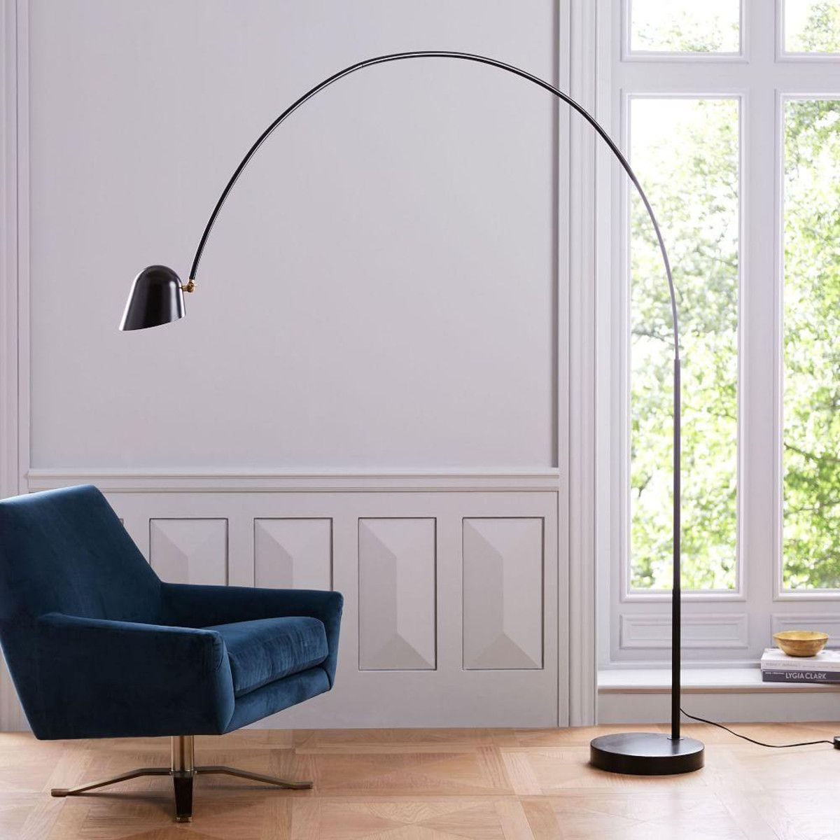 Led Overarching Boom Arm Floor Lamp Floor Lamp Modern throughout proportions 1200 X 1200