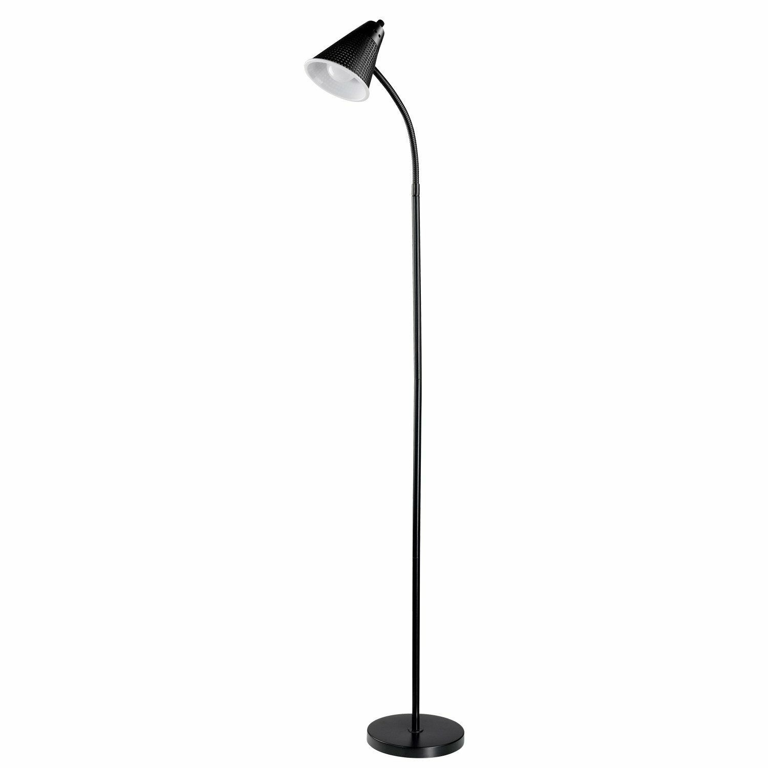 Led Reading Light Standing Floor Lamp Adjustable Gooseneck Energy Saving Black in measurements 1500 X 1500