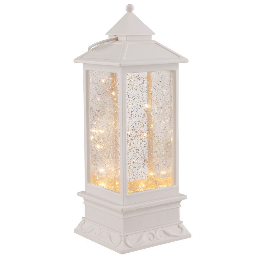 Led Table Lamp With Glitter Effect And Fairy Lights Lantern throughout sizing 1000 X 1000