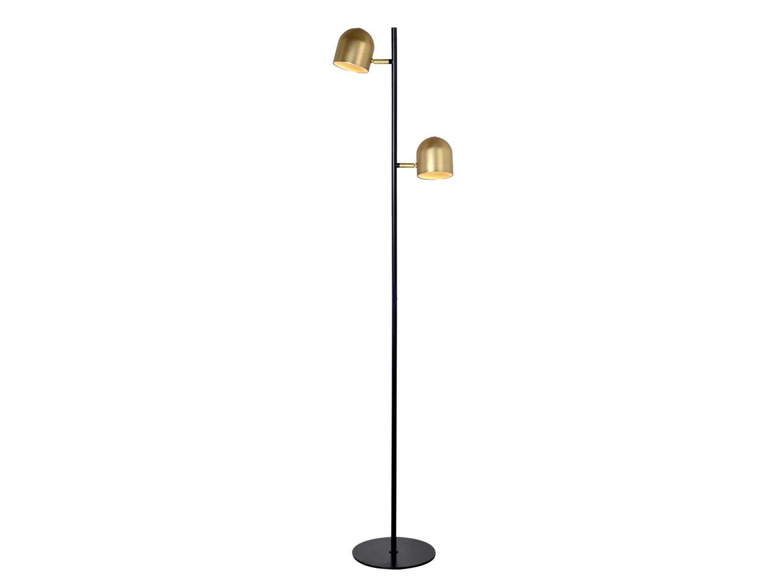 Ledlux Blakely Led Dimmable 2 Light Floor Lamp In Black And within sizing 1600 X 1200