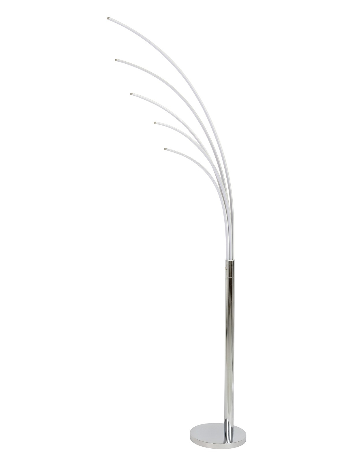 Ledlux Strata Led 5 Light Dimmable Floor Lamp In Chrome within proportions 1200 X 1600