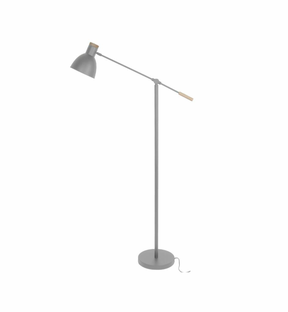 Leitmotiv Floor Lamp Stark Gray Metal 17x156cm with size 944 X 1024