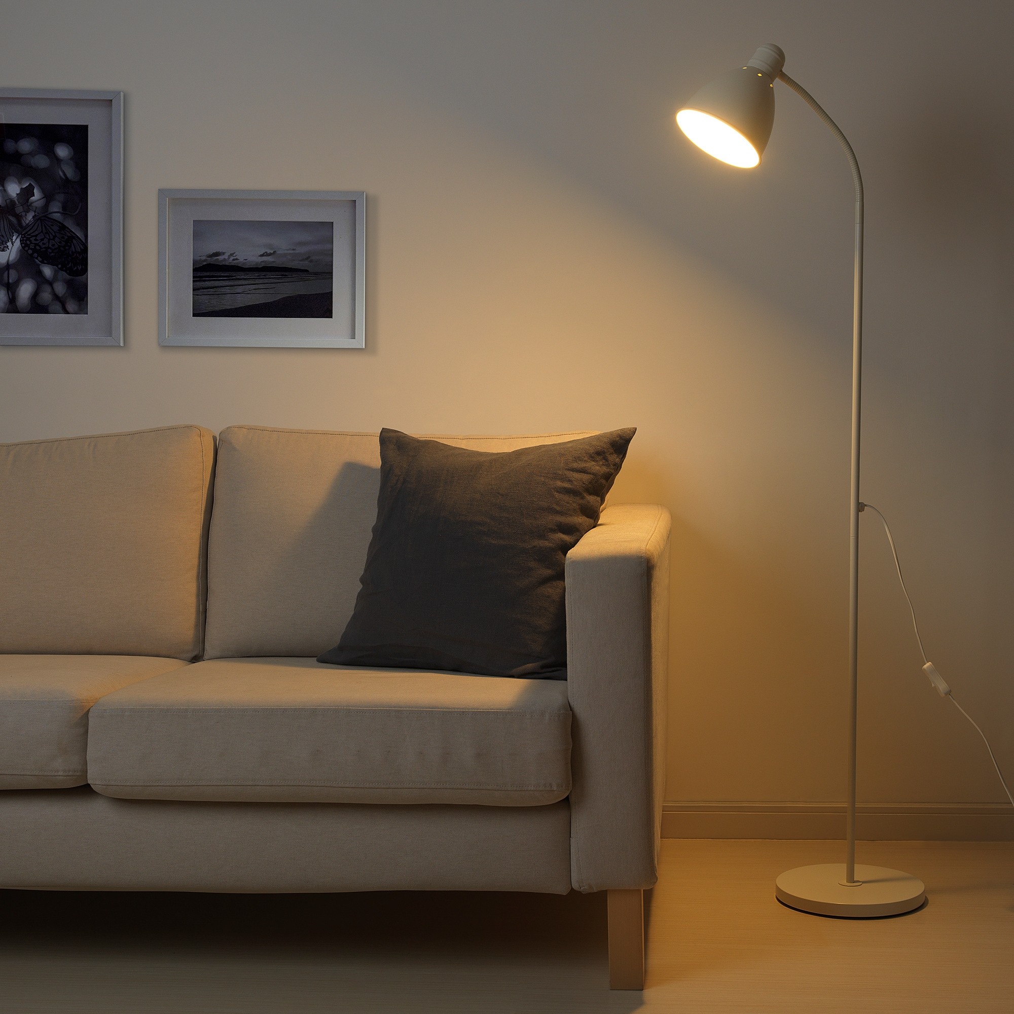 Lersta Floorreading Lamp White with size 2000 X 2000