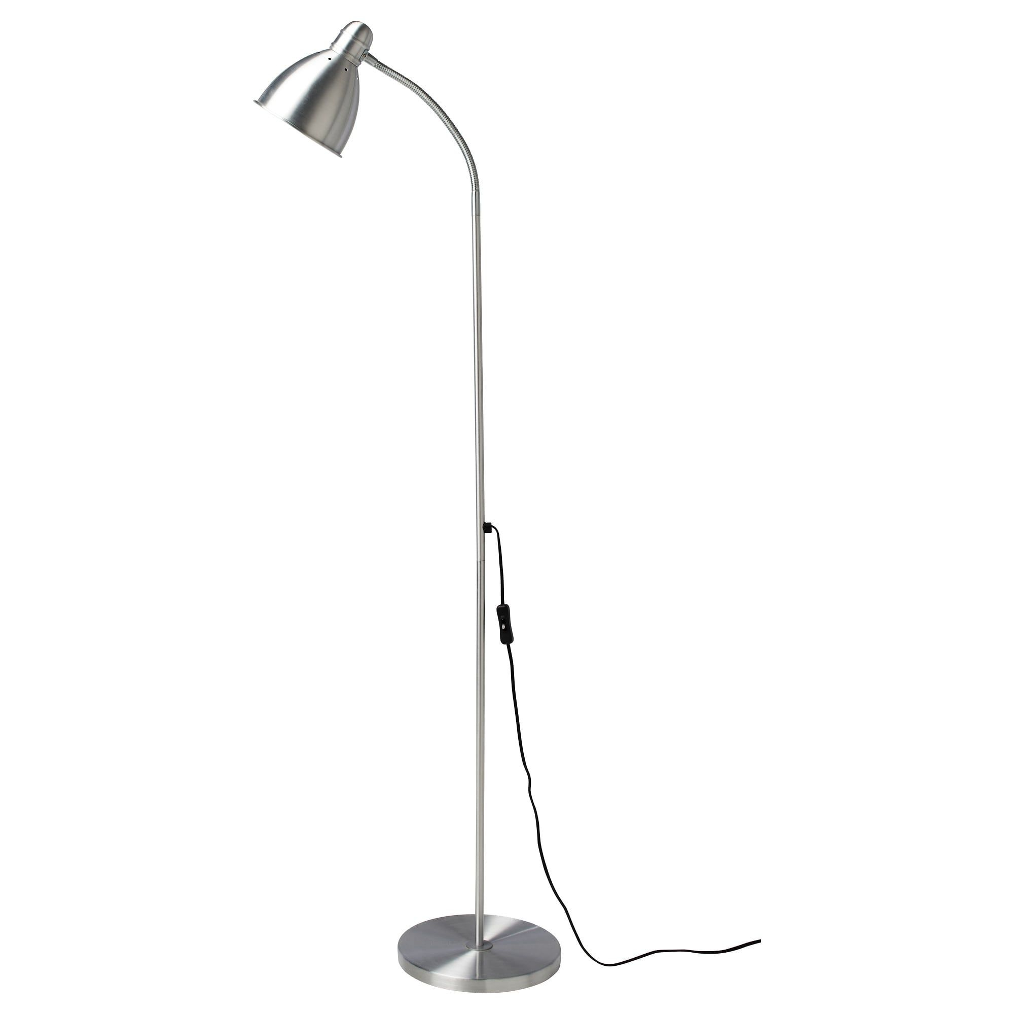 Lersta Floorreading Lamp With Led Bulb Aluminum Stuff throughout proportions 2000 X 2000