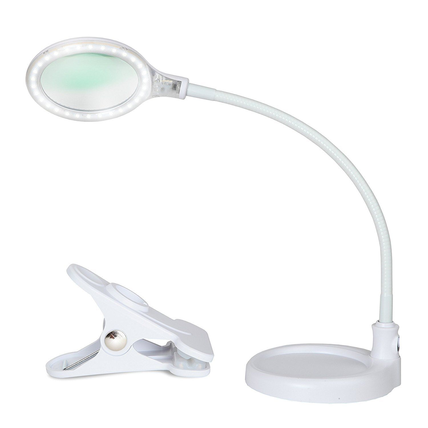 Lightview Flex Led Magnifier Lamp Light Clamp Or Base For with size 1500 X 1500